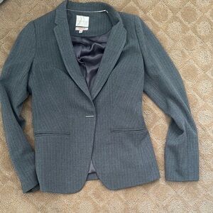 The Limited Scy Gray Pinstripe Blazer